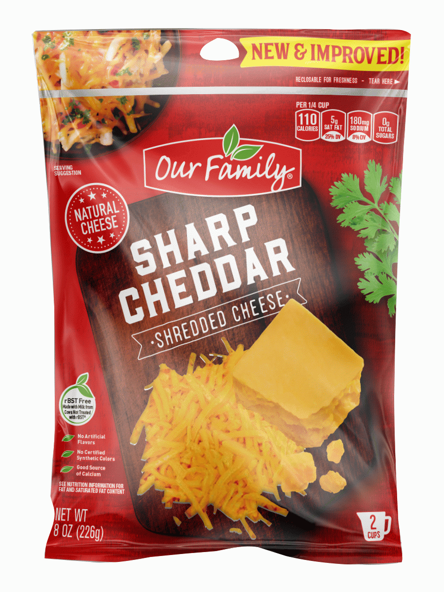 Our Family  natural sharp cheddar cheese Full-Size Picture